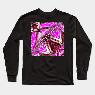 Pink "tribal style" Long Sleeve T-Shirt